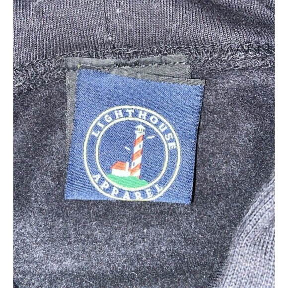 Vintage Lighthouse Apparel Retro Halloween Pumpkins bats Zipper Hoodie Size XL - Picture 6 of 12